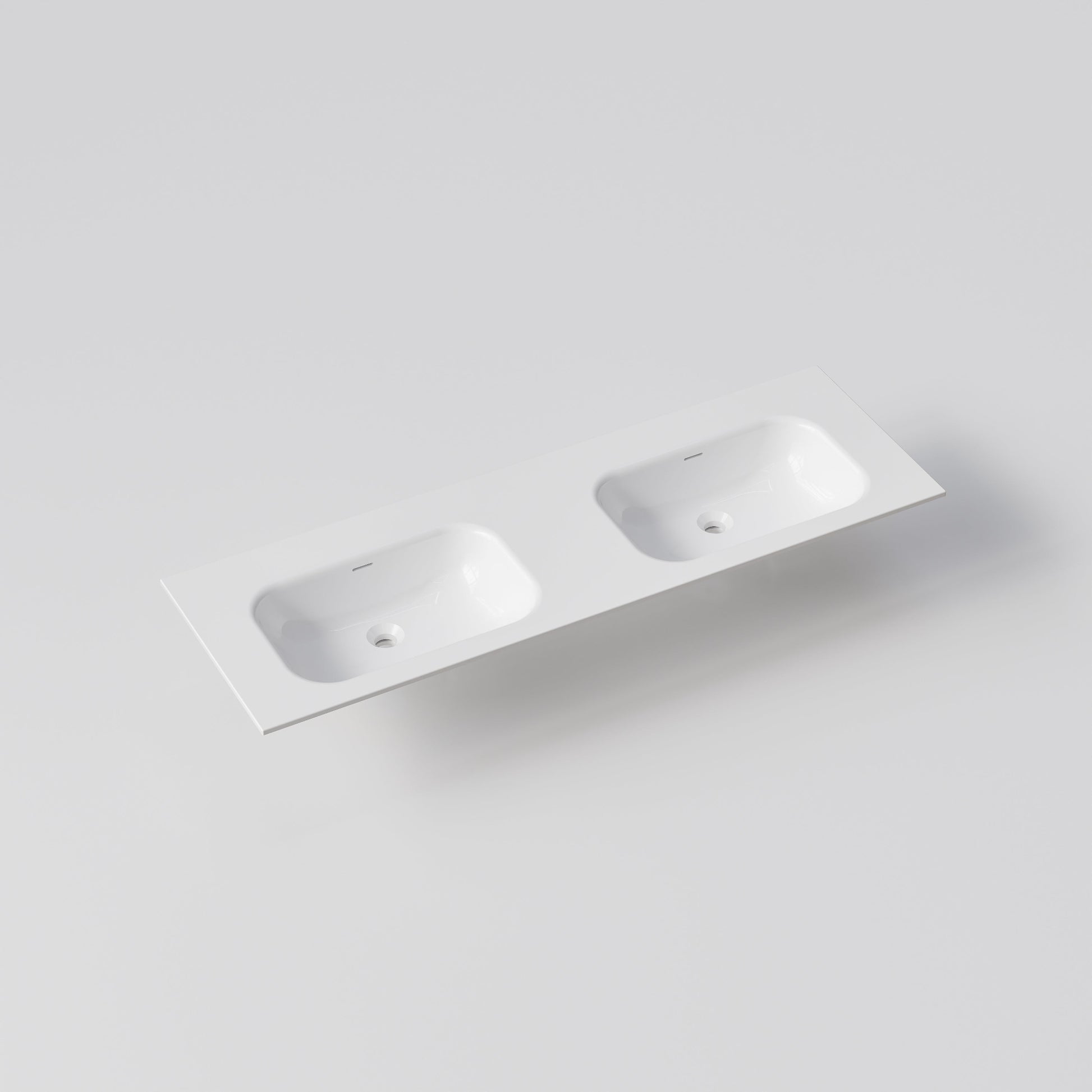 NAVARRA 1500 DOUBLE VANITY SINK TOP GLOSS WHITE