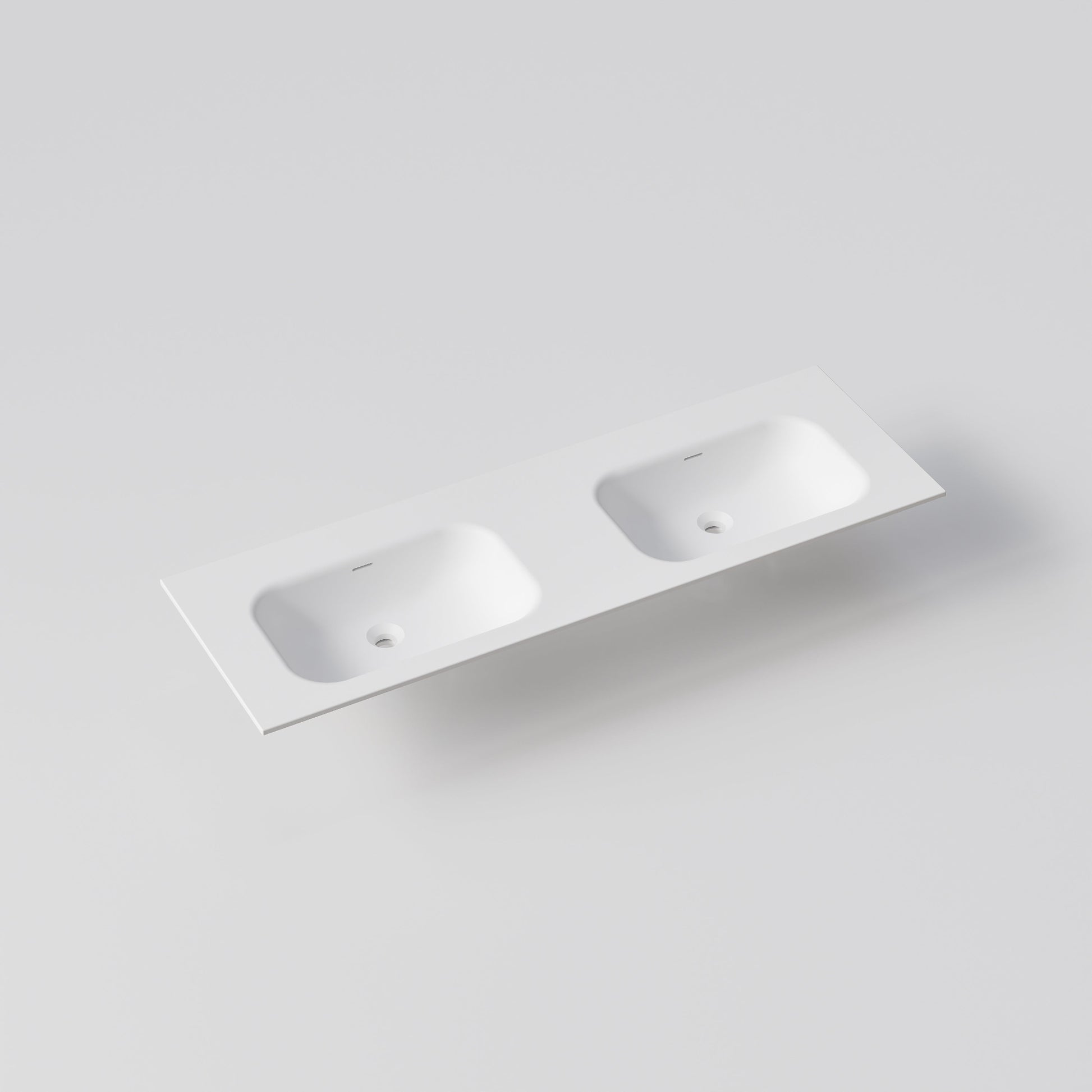 NAVARRA 1500 DOUBLE VANITY SINK TOP MATTE WHITE