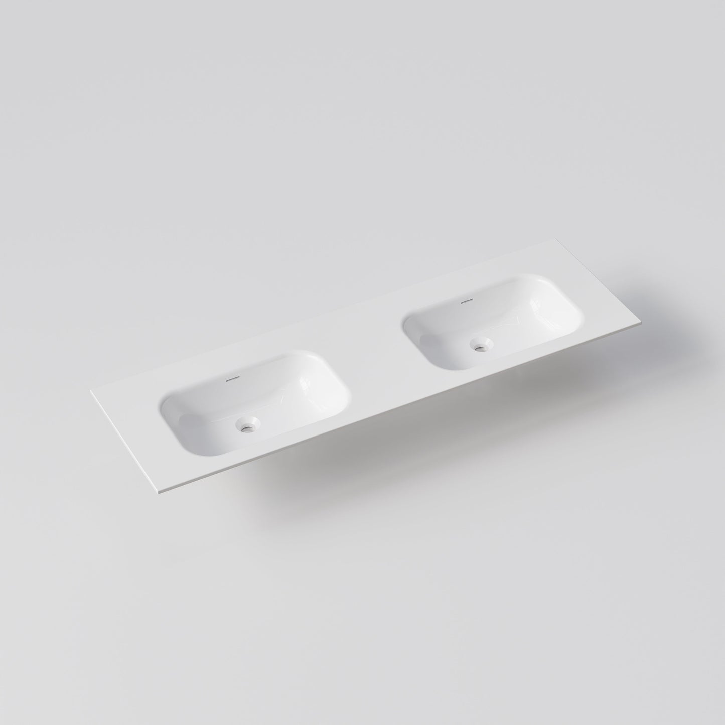 NAVARRA 1600 DOUBLE VANITY SINK TOP GLOSS WHITE