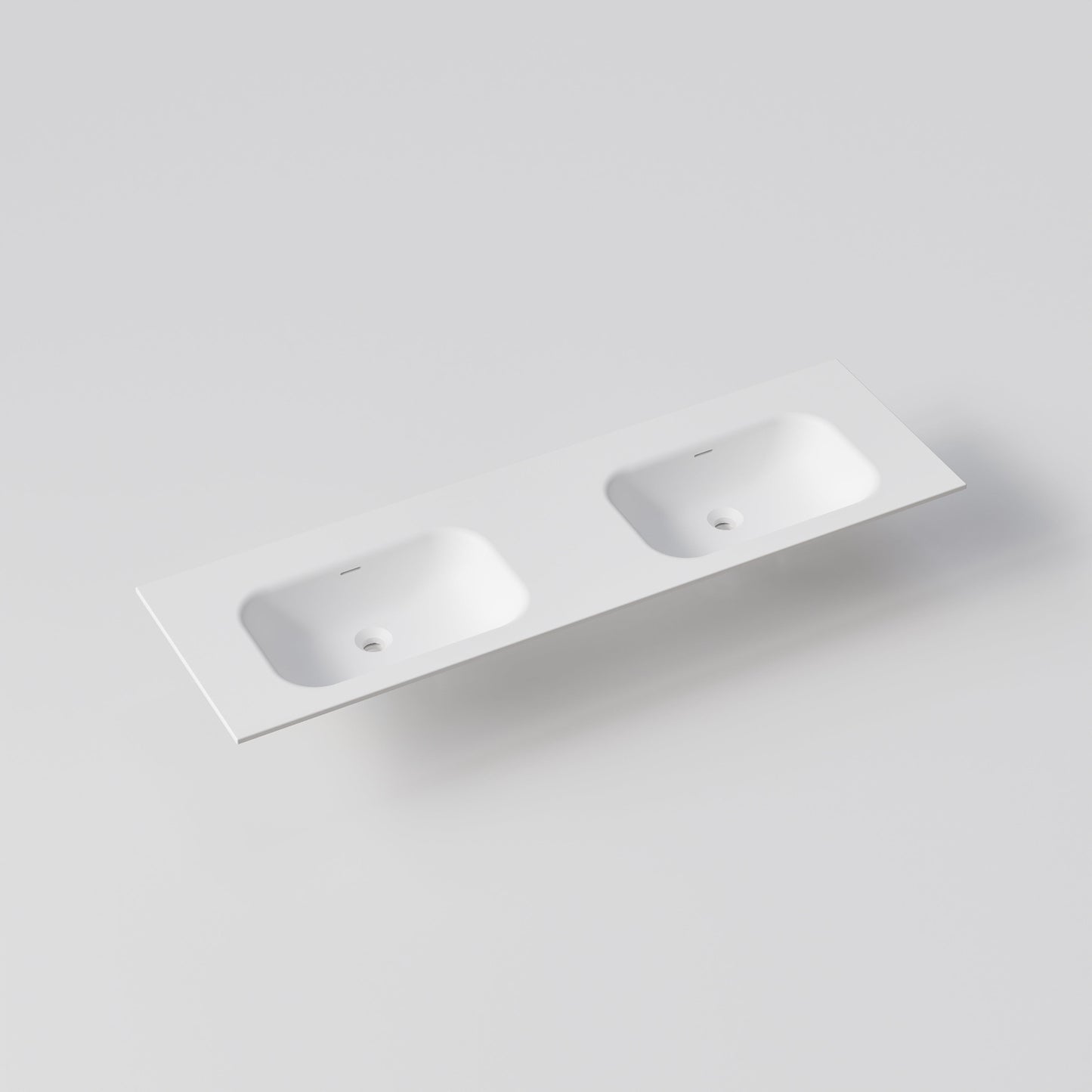 NAVARRA 1600 DOUBLE VANITY SINK TOP MATTE WHITE