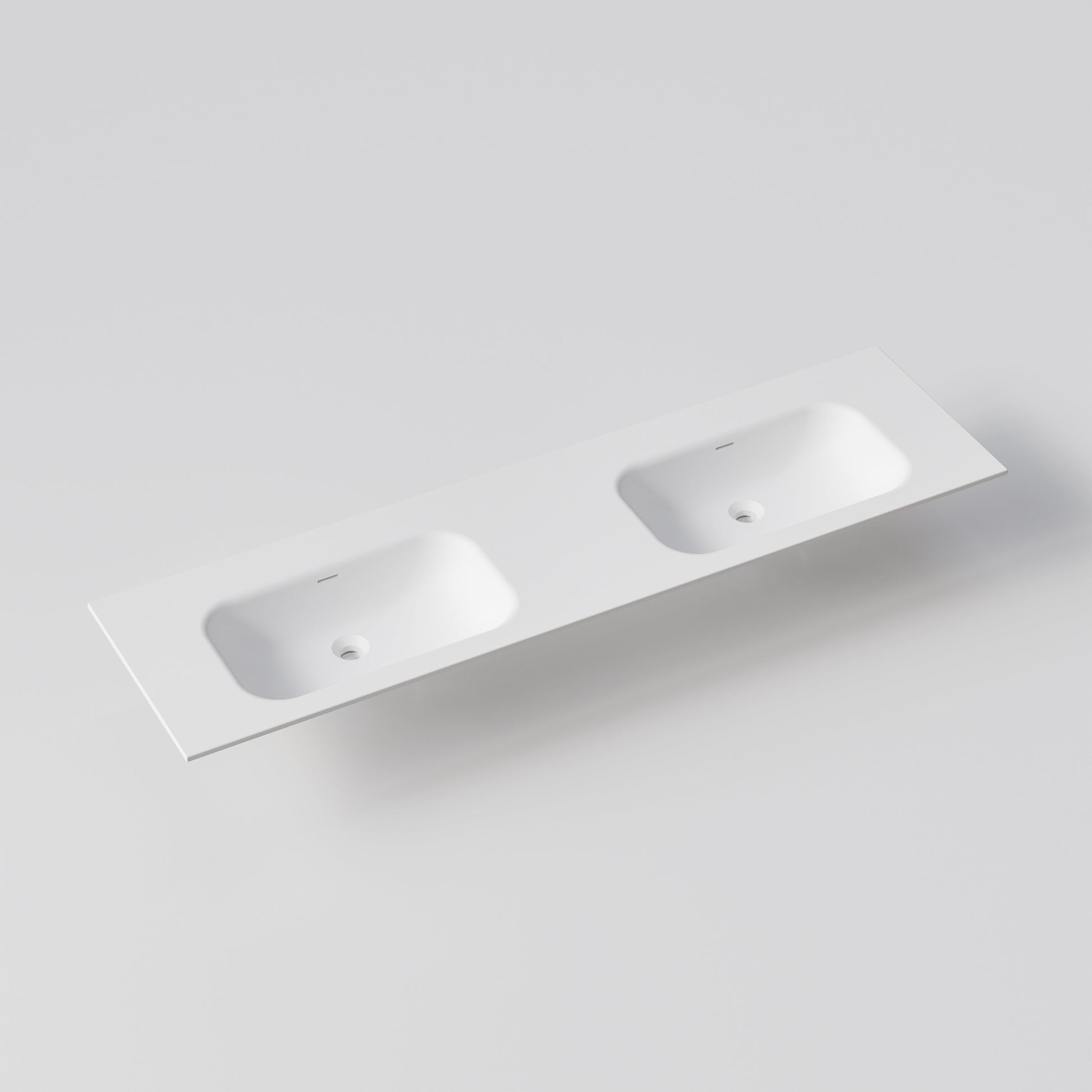 NAVARRA 1800 DOUBLE VANITY SINK TOP MATTE WHITE