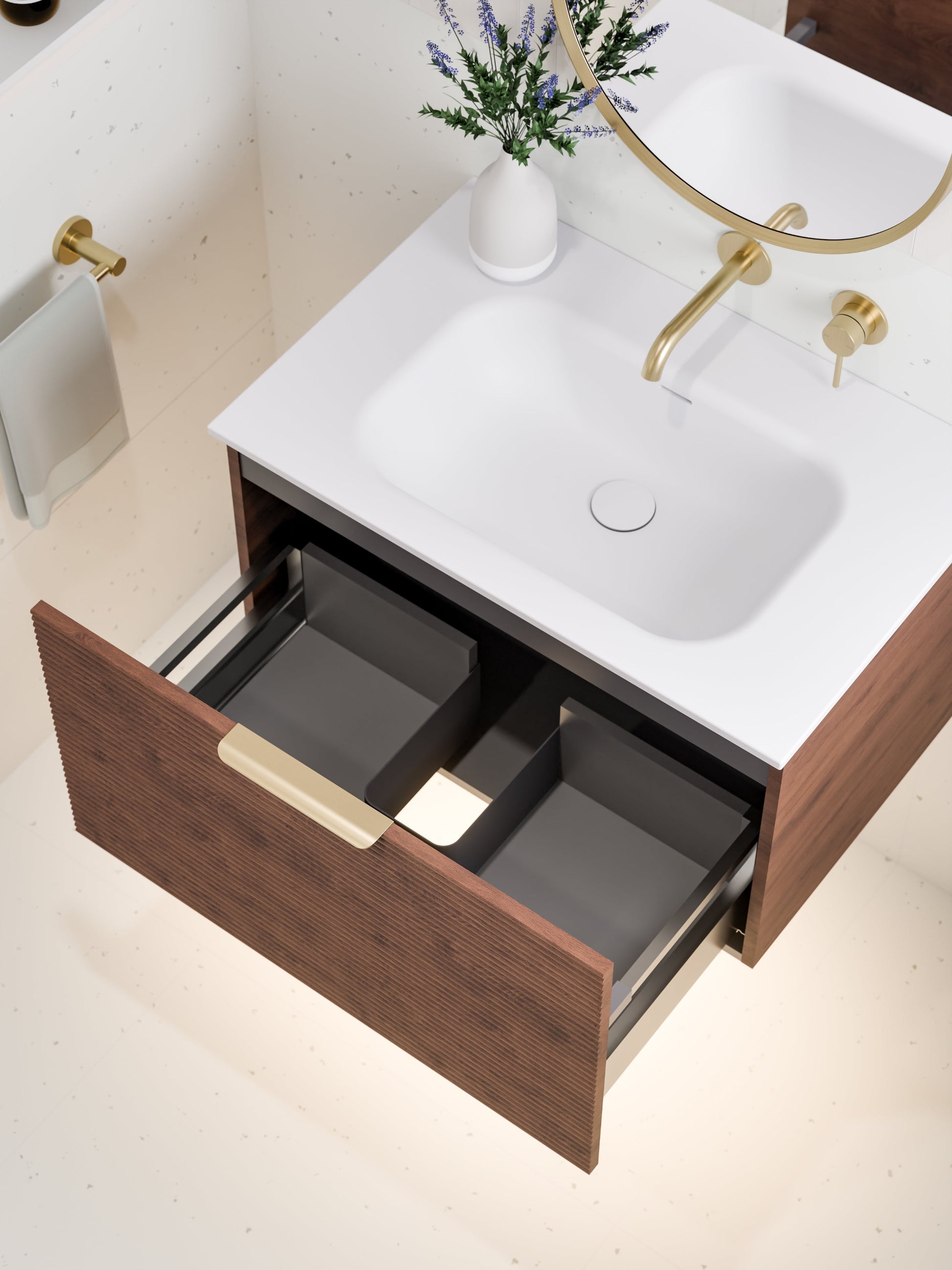NAVARRA 750 VANITY SINK TOP WHITE