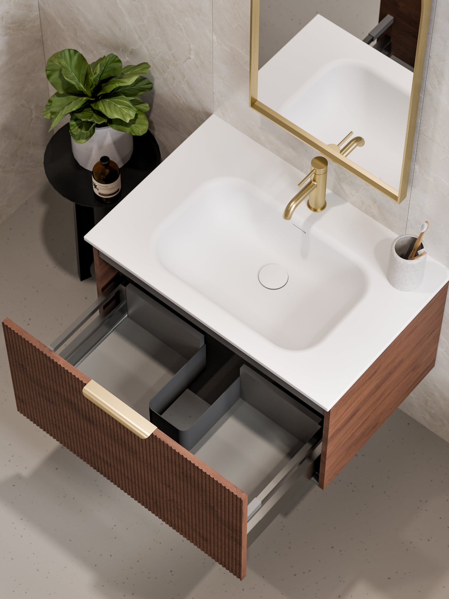 NAVARRA 900 VANITY SINK TOP WHITE