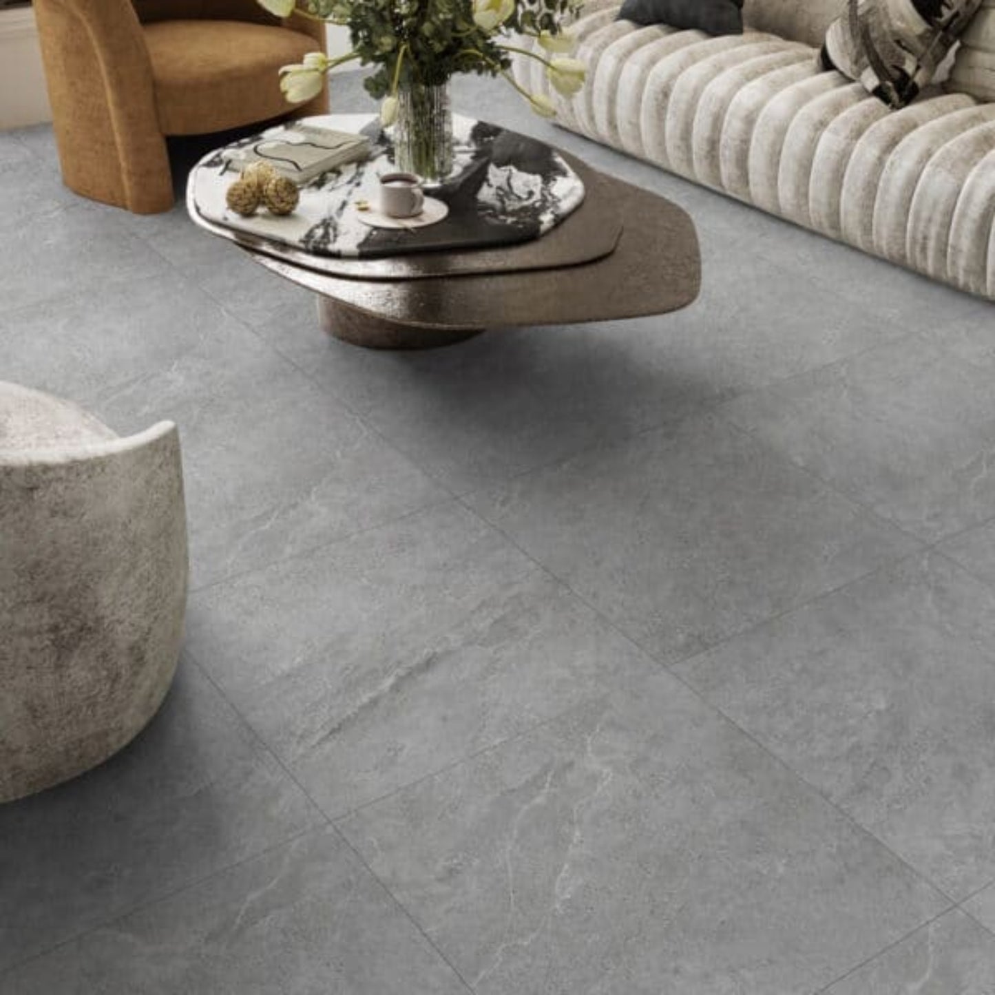 NORDEN STONE GREY INTERNAL MATTE TILES 600×600