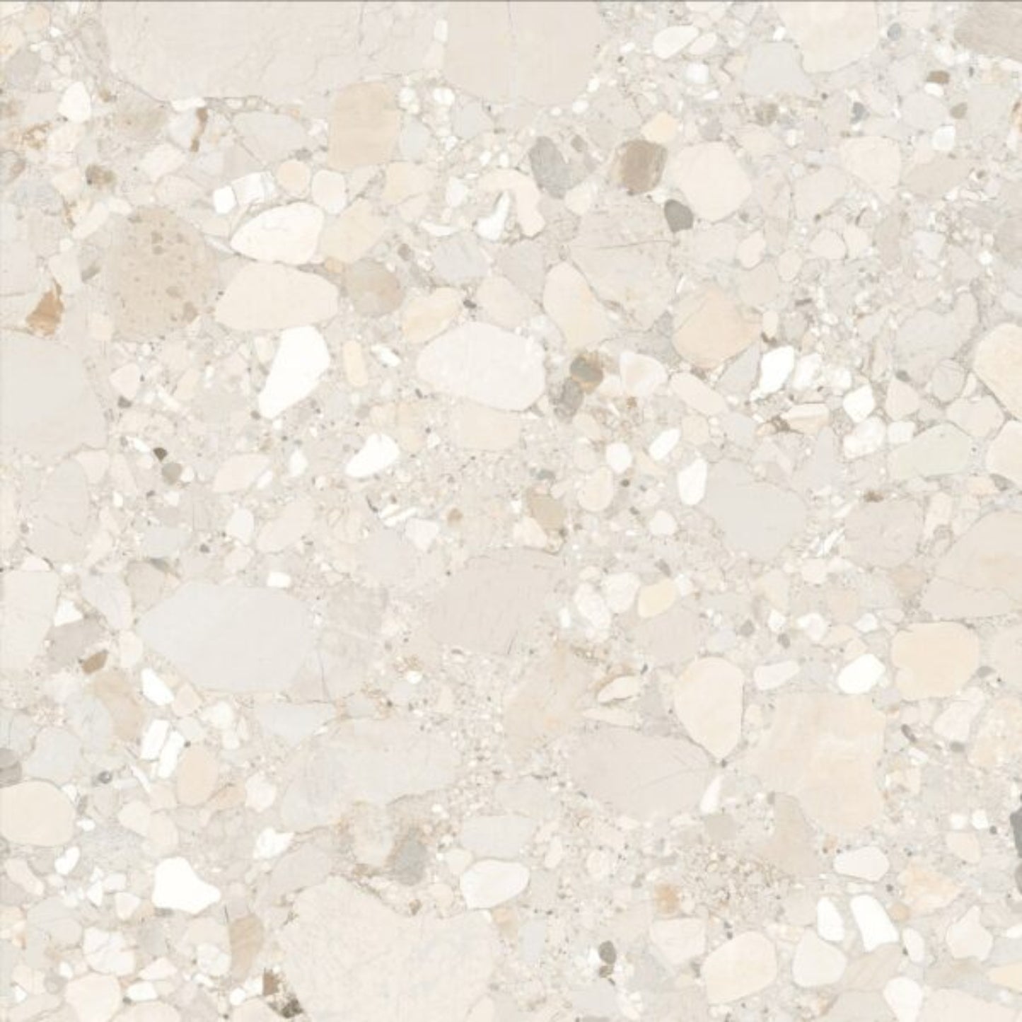 PEBBLES CREAM MATT TILES 600×600