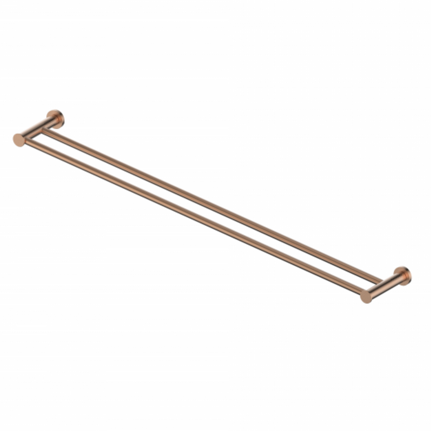 REFLECT DOUBLE TOWEL RAIL BRUSHED COPPER