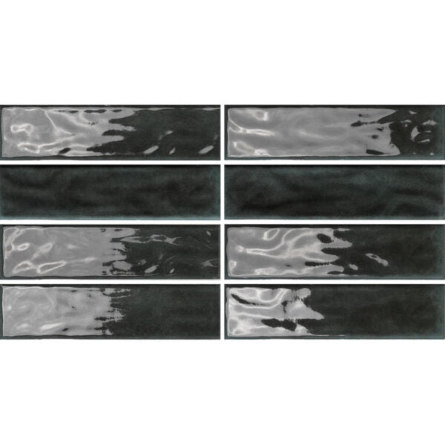 RESORT ASH GLOSS RIPPLE TILES 75×300