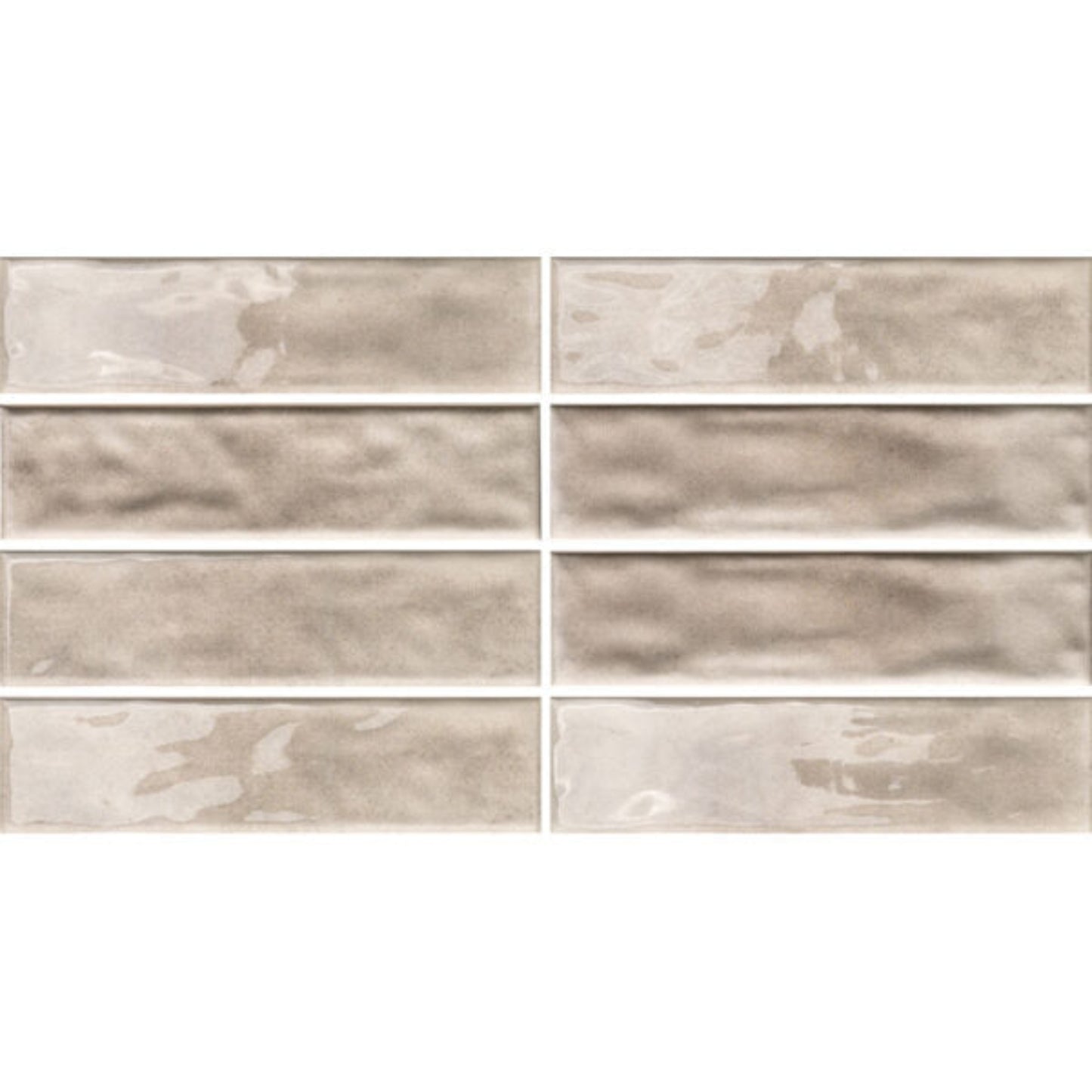 RESORT FAWN GLOSS RIPPLE TILES 75×300