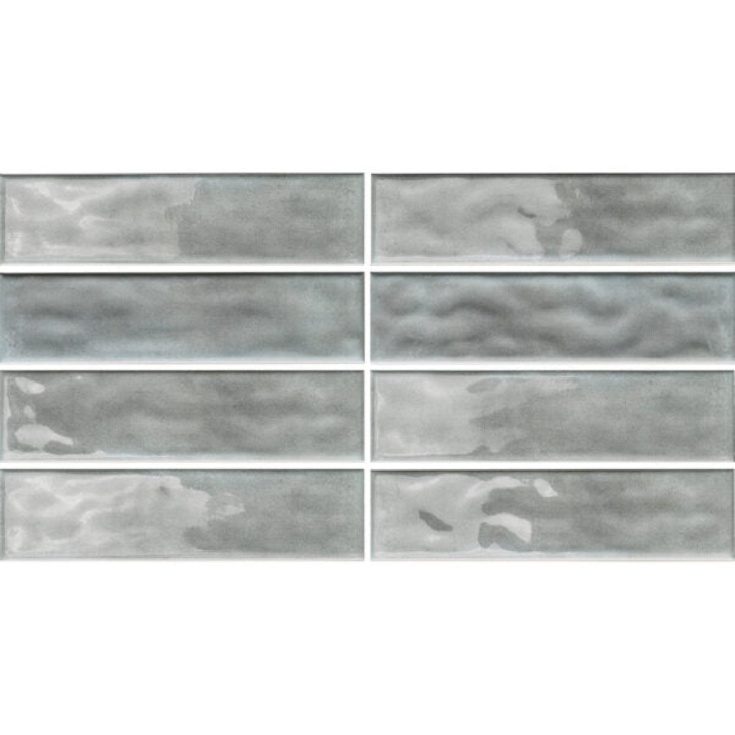 RESORT GREY GLOSS RIPPLE TILES 75×300