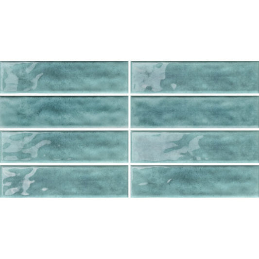 RESORT SEAFOAM GLOSS RIPPLE TILES 75×300