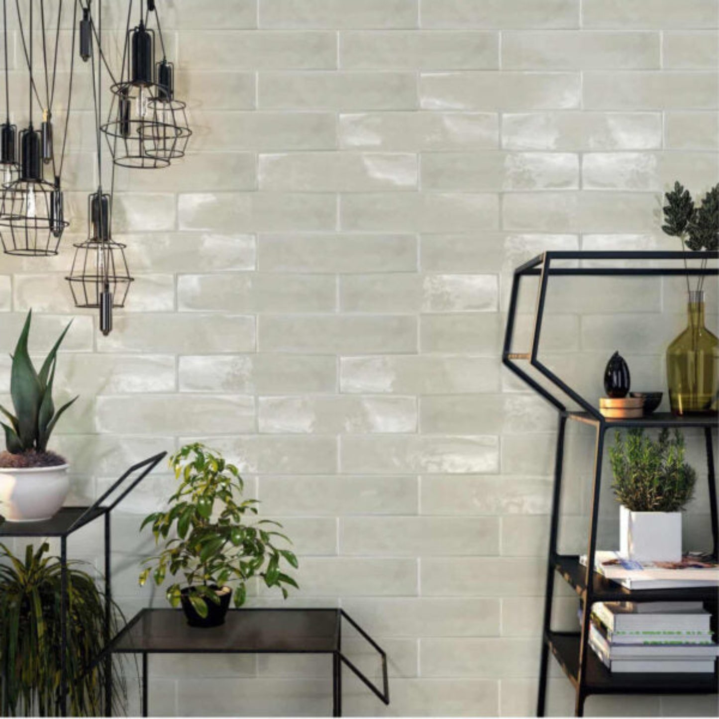 RIPPLE GREY GLOSS TILES 75×300