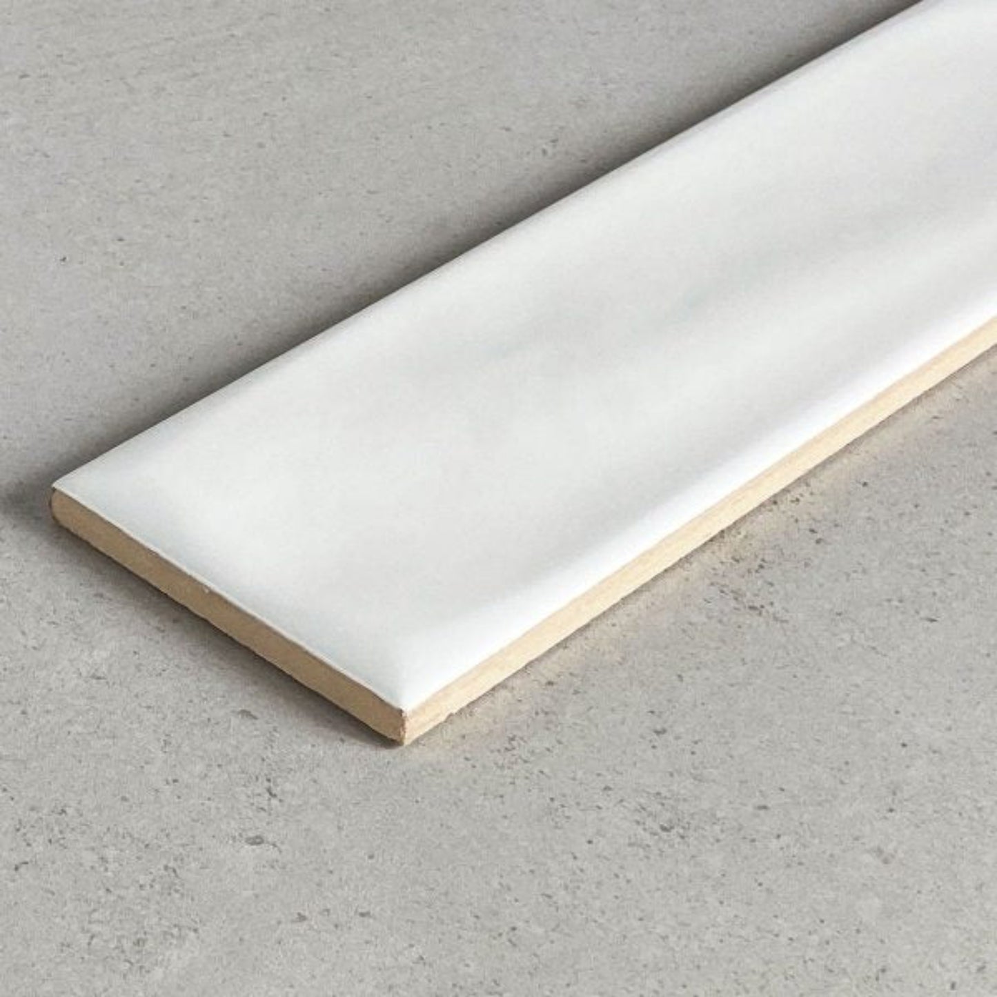 RIPPLE MATTE WHITE TILES 75×300