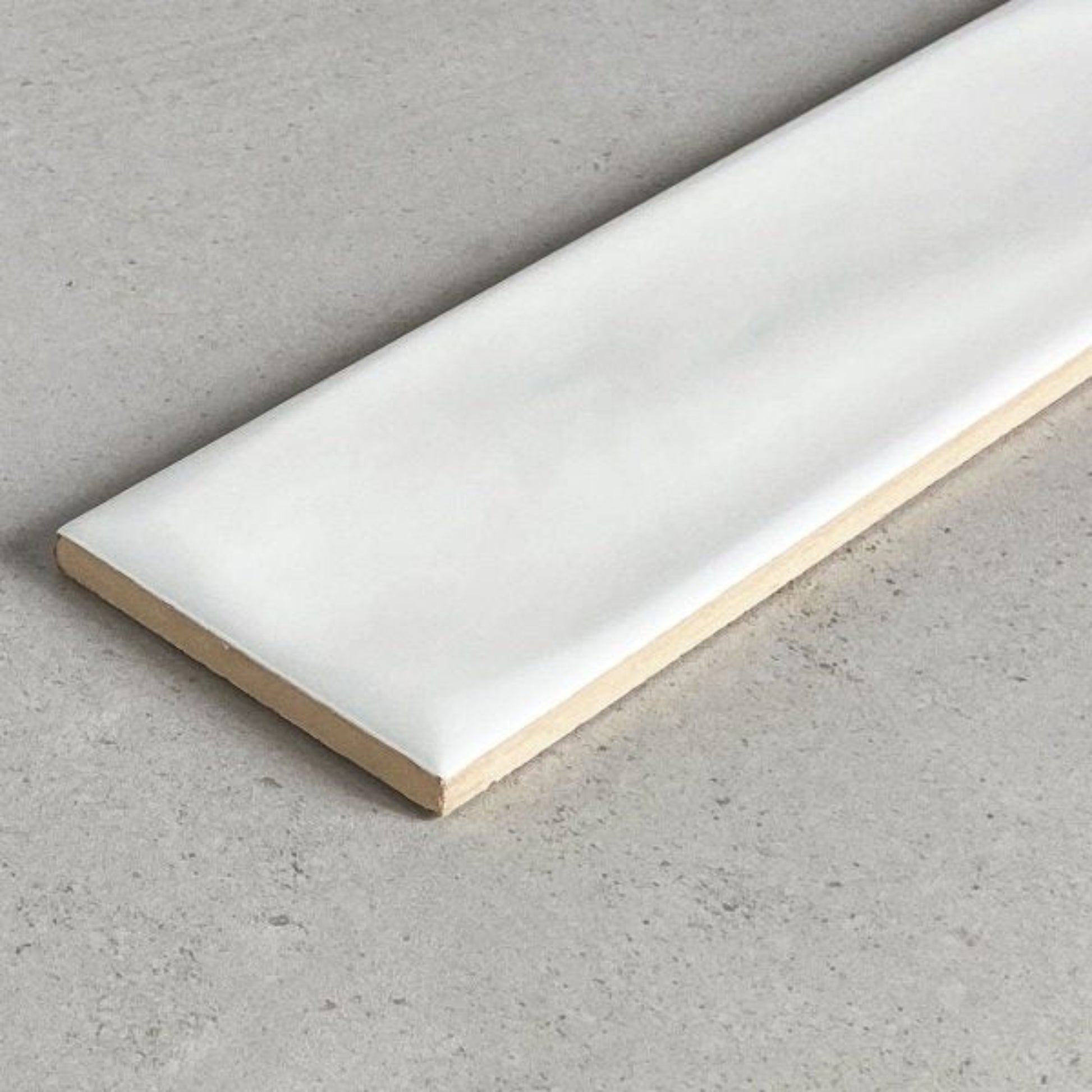 RIPPLE MATTE WHITE TILES 75×300