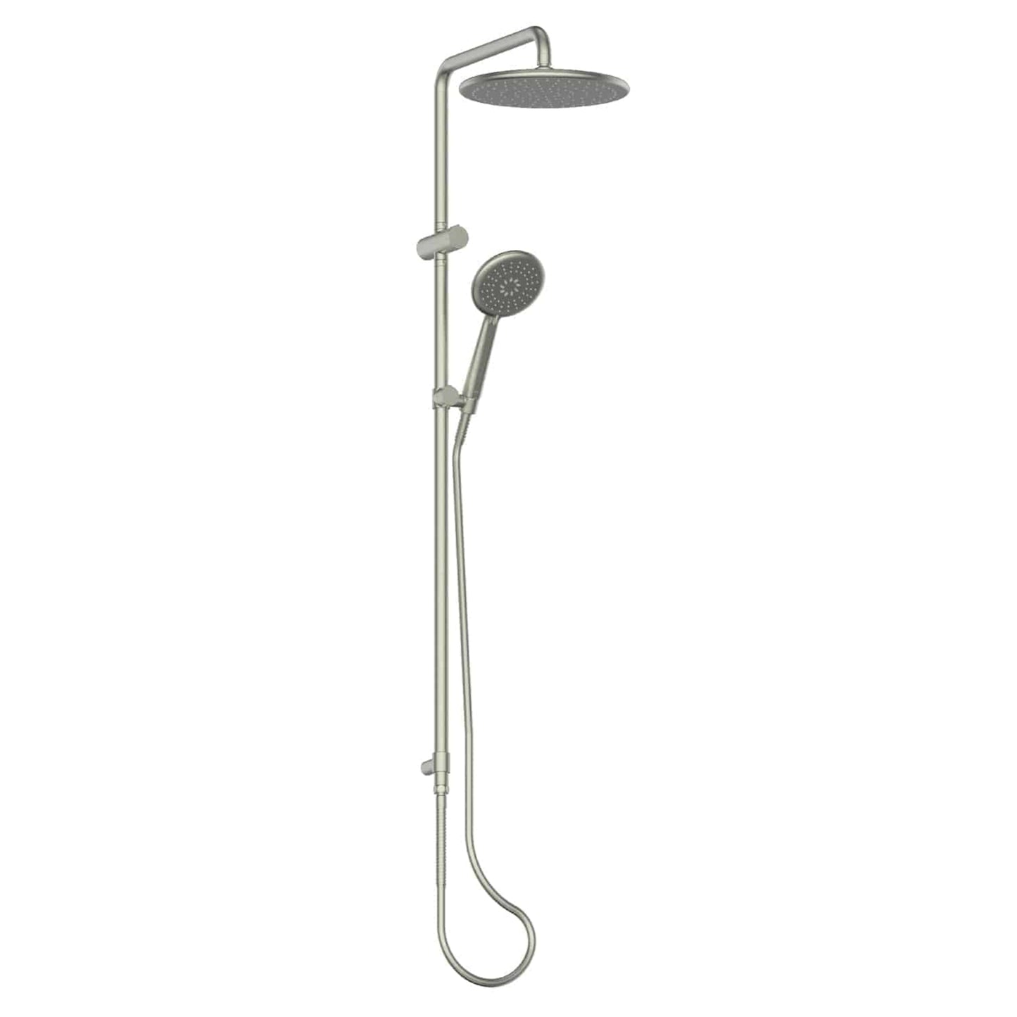 ROCCO TWIN RAIL SHOWER BRUSHED NICKEL