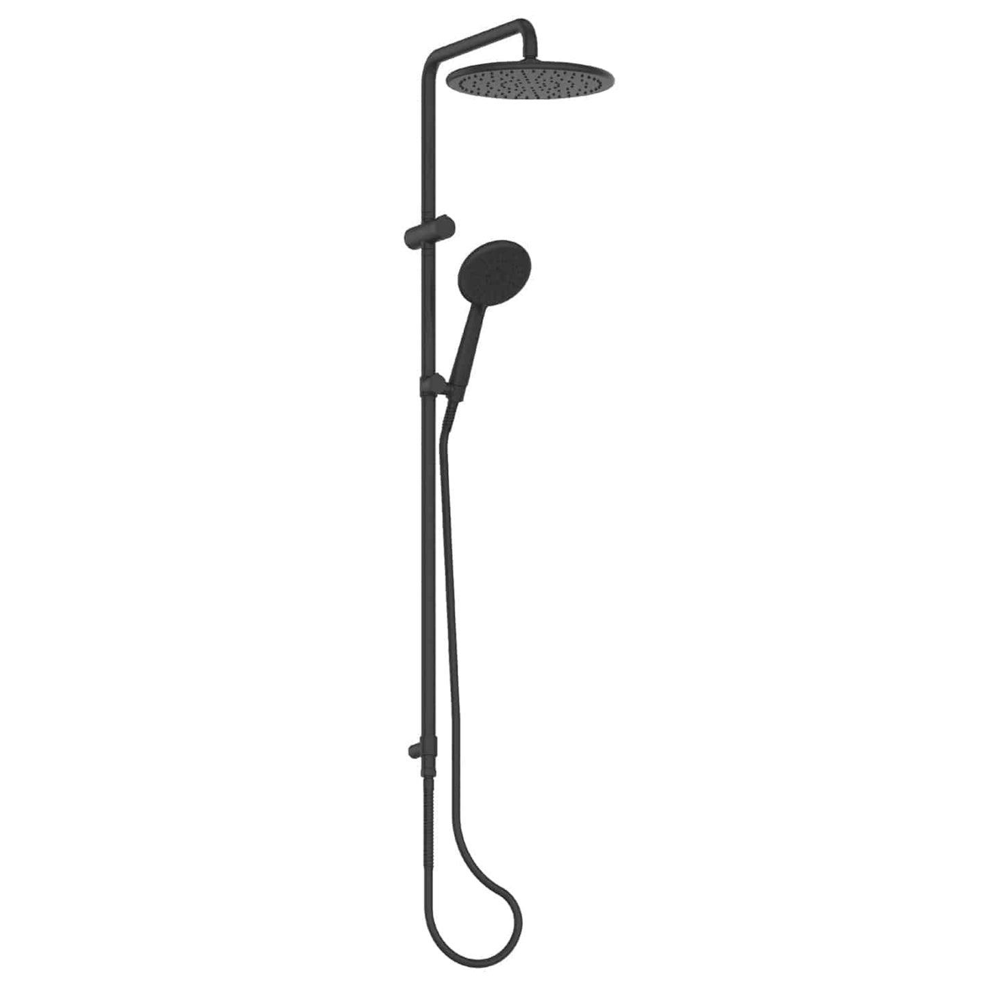 ROCCO TWIN RAIL SHOWER MATTE BLACK