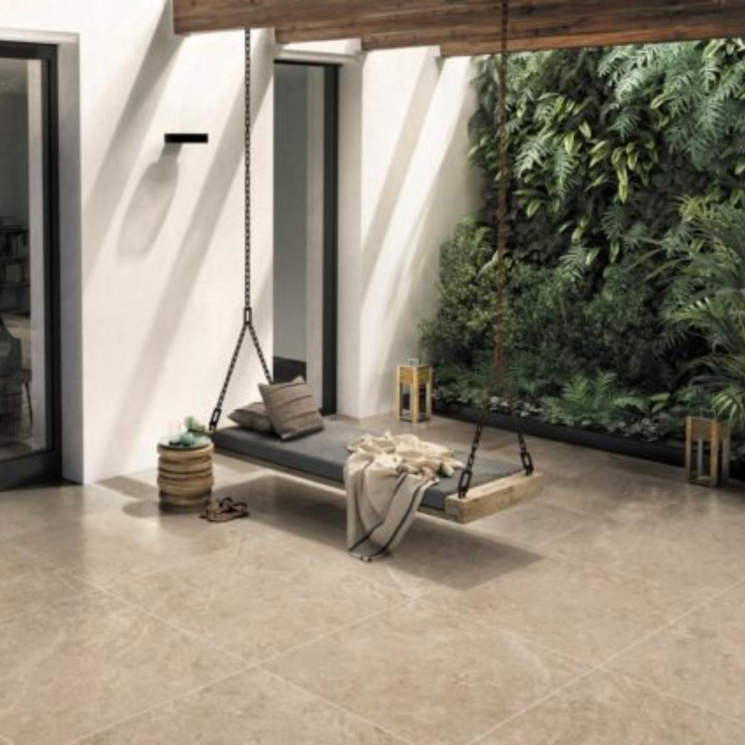 SANDSTONE BEIGE IN OUT P2 P4 TILES 600X600