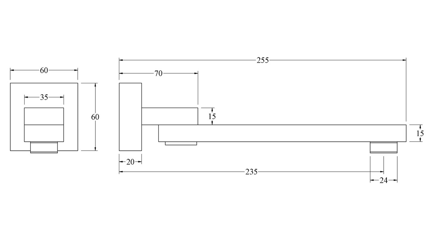 CODE FLOW SWIVEL BATH SPOUT - 6 COLOURS