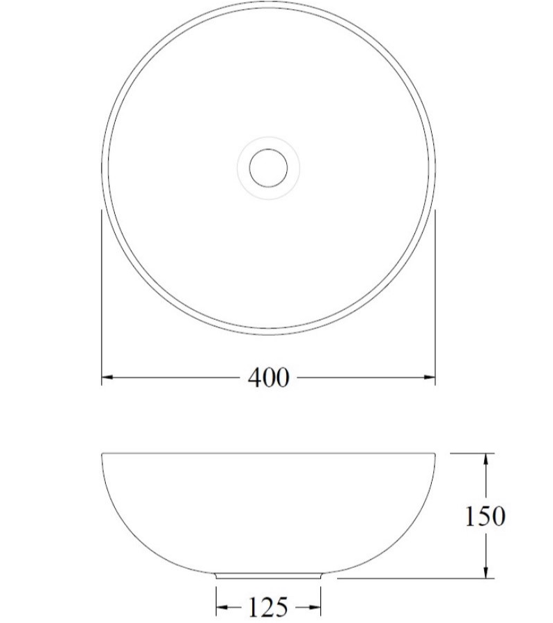 CODE PURE ARC CERAMIC BASIN 400MM RANGE WHOLESALE