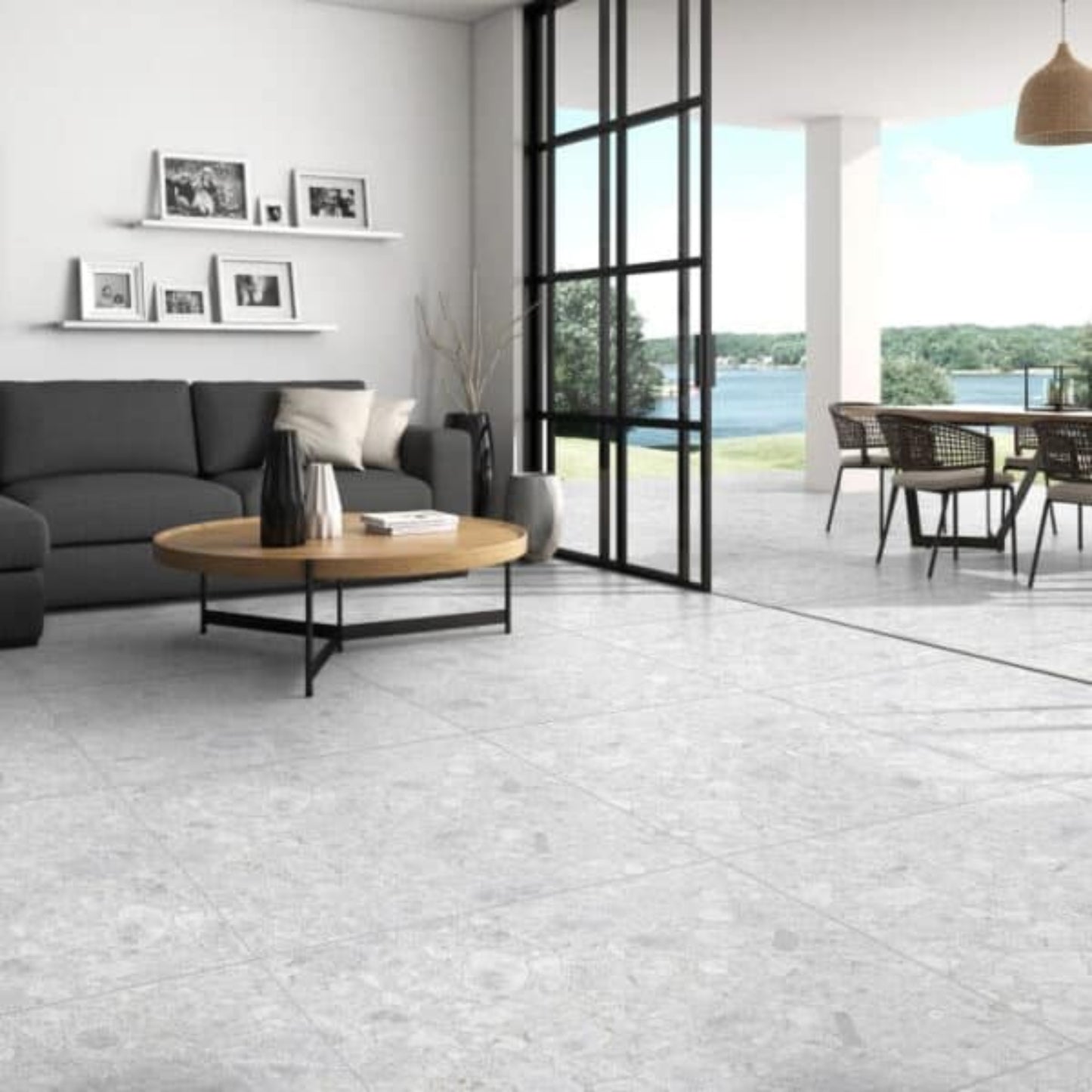 URBAN STONE LIGHT GREY IN OUT TILES 600×600
