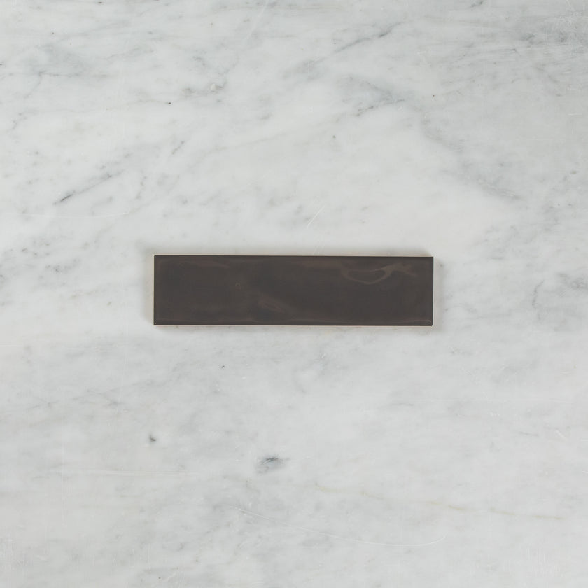 WAVE SUBWAY CHARCOAL GLOSS TILE 75×300