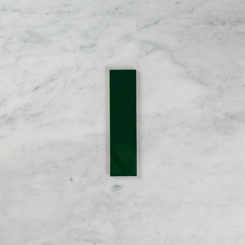 WAVE SUBWAY GREEN GLOSS TILE 75×300