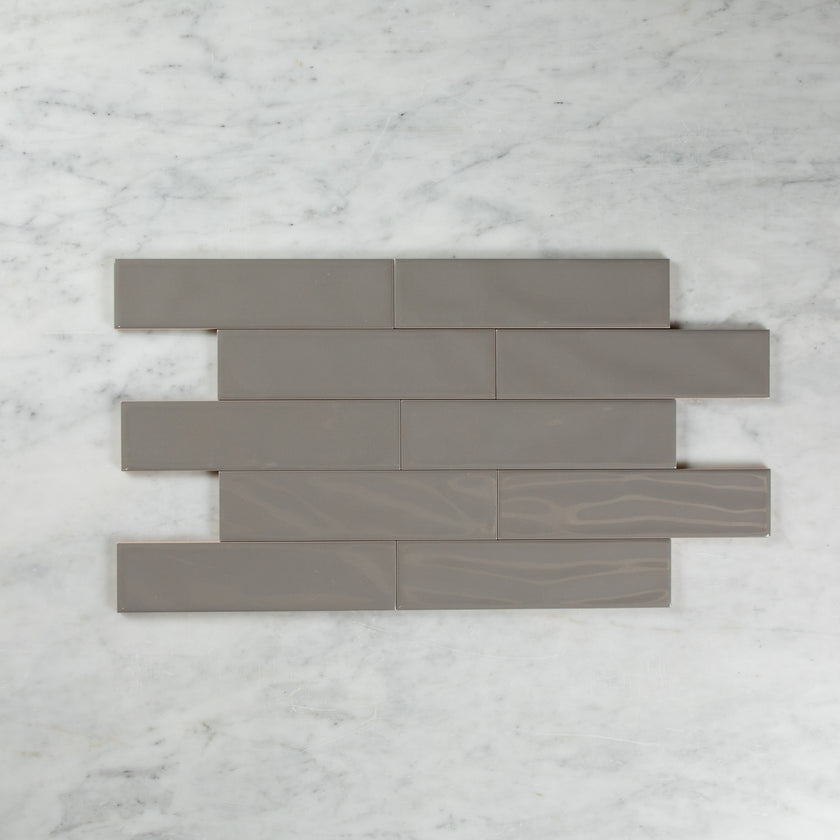 WAVE SUBWAY TAUPE GLOSS TILE 75×300