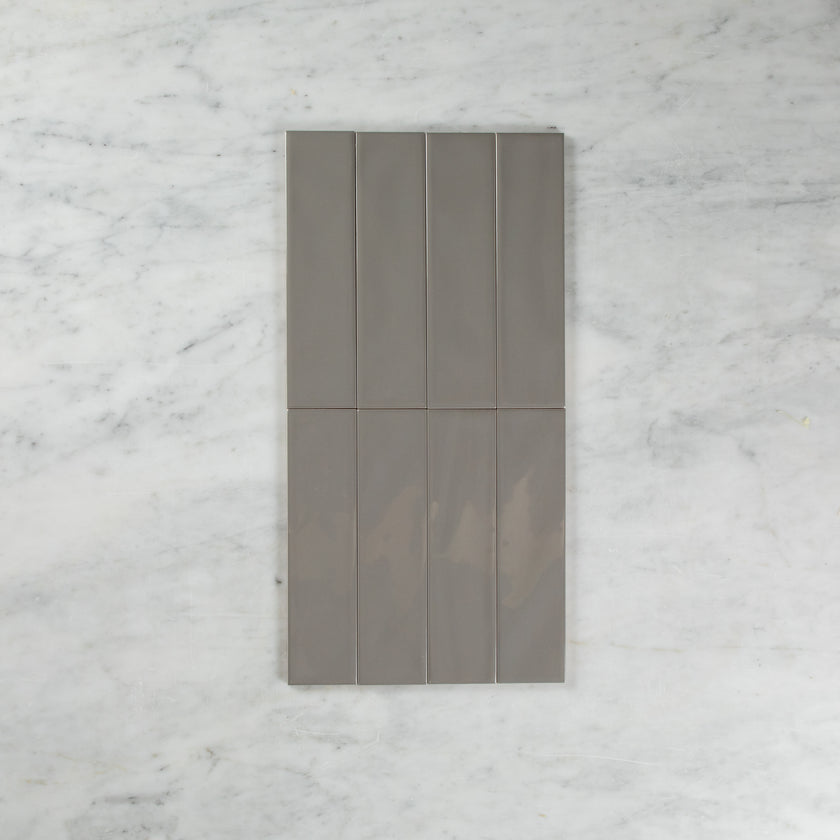 WAVE SUBWAY TAUPE GLOSS TILE 75×300