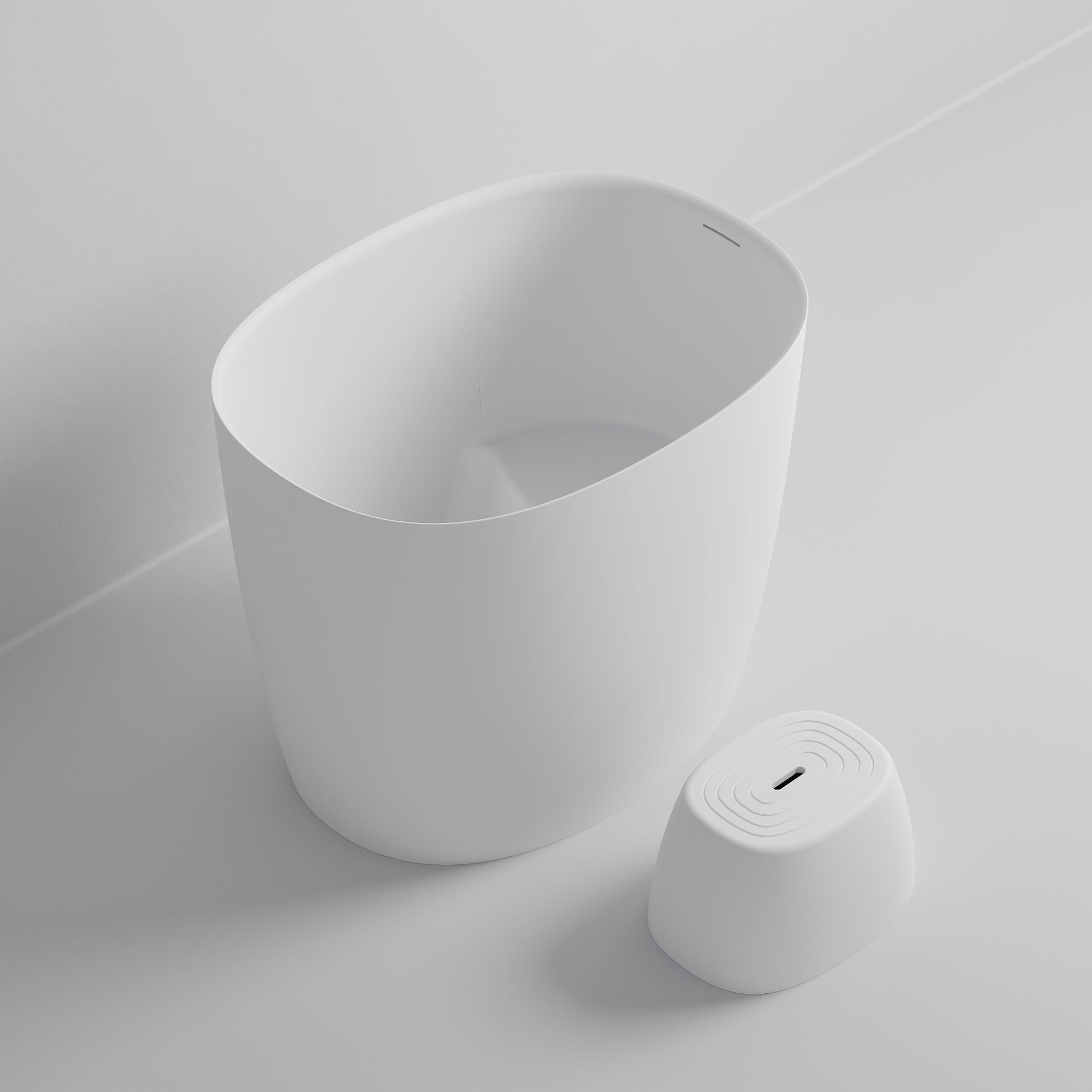 YASU SOAKING BATH MATTE WHITE