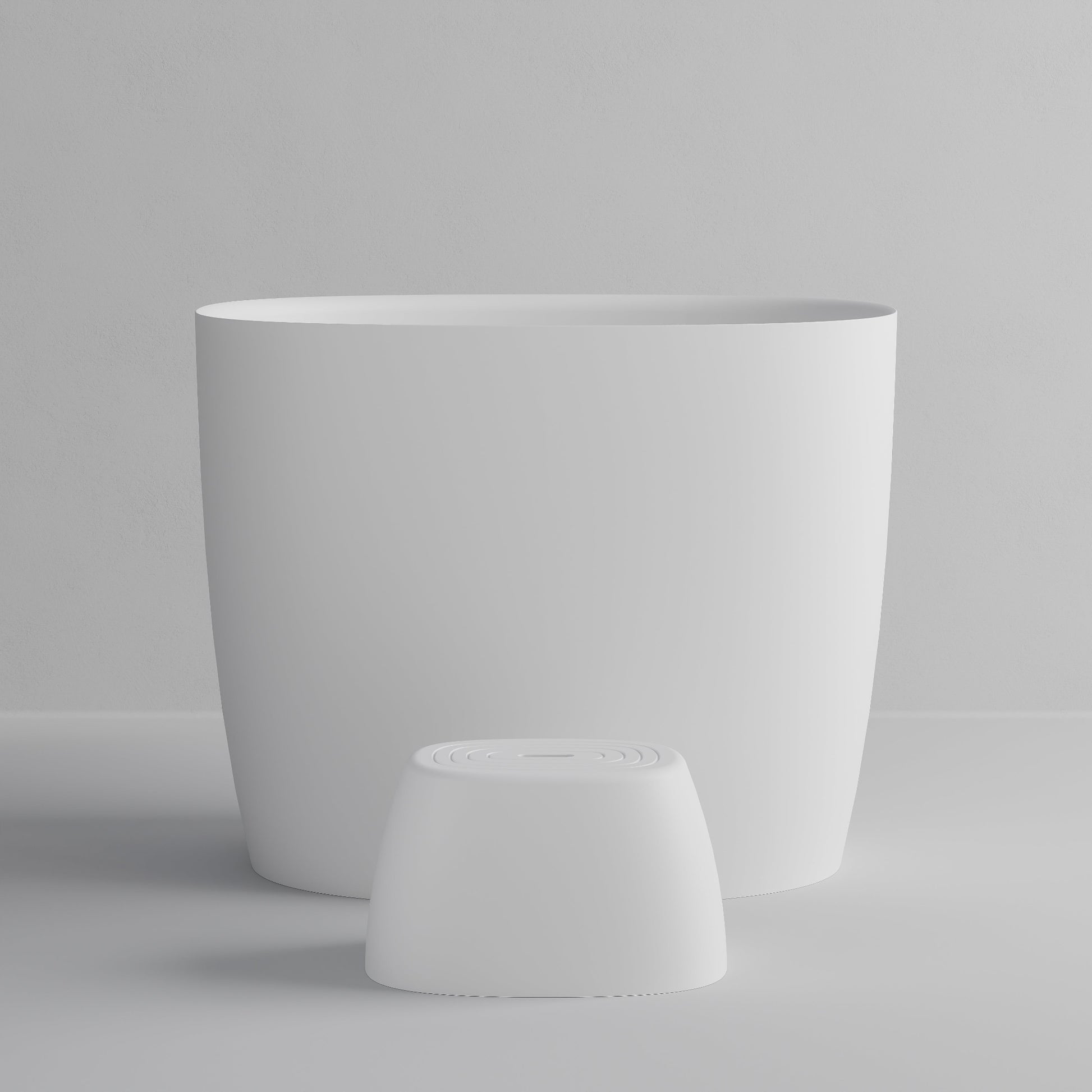 YASU SOAKING BATH MATTE WHITE