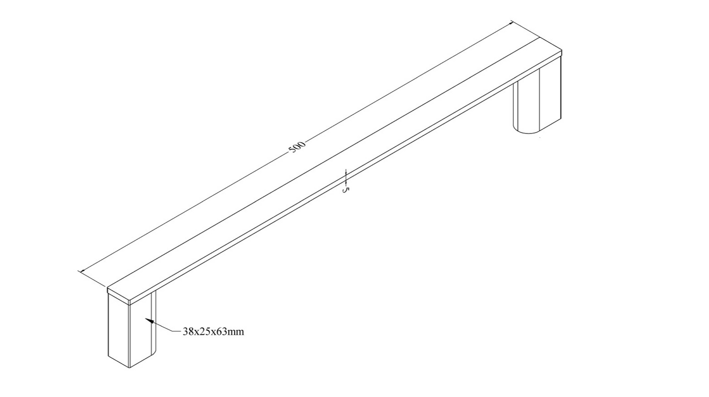 CODE PURE HAND TOWEL RAIL 500MM RANGE WHOLESALE