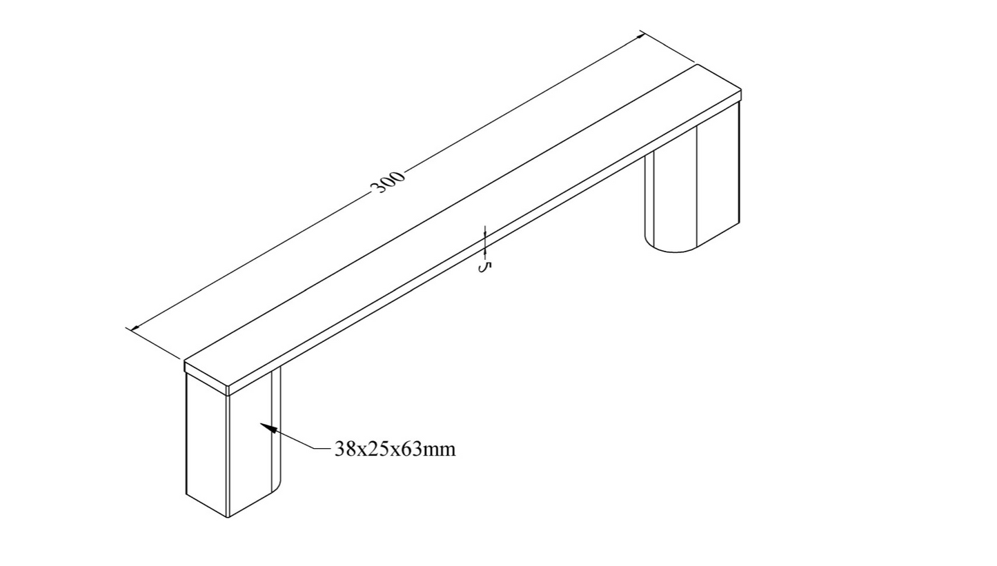 CODE PURE HAND TOWEL HOLDER 300MM - 7 COLOURS