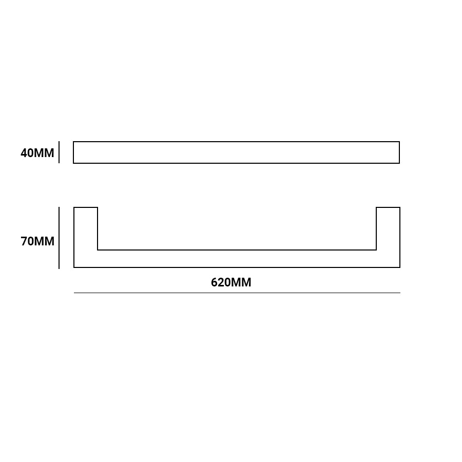 CODE MONTANA HEATED TOWEL RAIL 820MM
