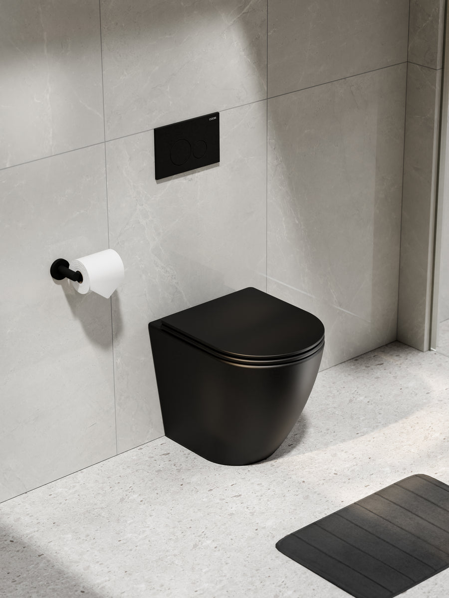 CODE FLOW TYPHOON INWALL TOILET SUITE | MATTE BLACK BUTTON