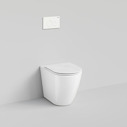 CODE FLOW TYPHOON INWALL TOILET SUITE | MATTE WHITE BUTTON