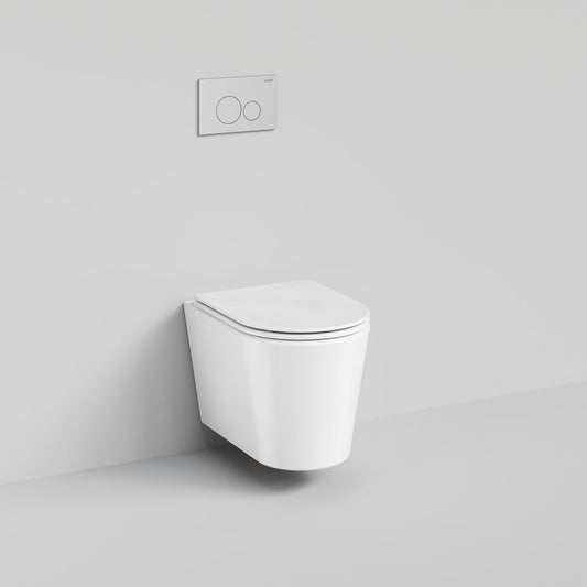 CODE PURE TYPHOON WALL HUNG TOILET SUITE | CHROME BUTTON