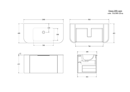 NATURE 1000 AXEL VANITY