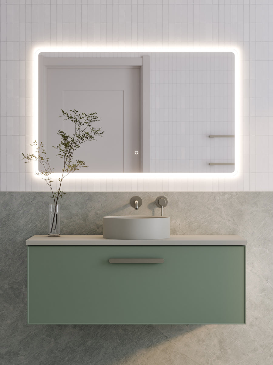 LINEARE 1200 AXEL SINGLE DRAWER VANITY - SOLID SLAB TOP WHOLESALE