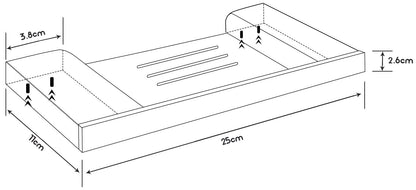 CODE PURE 250 METAL SHOWER SHELF RANGE