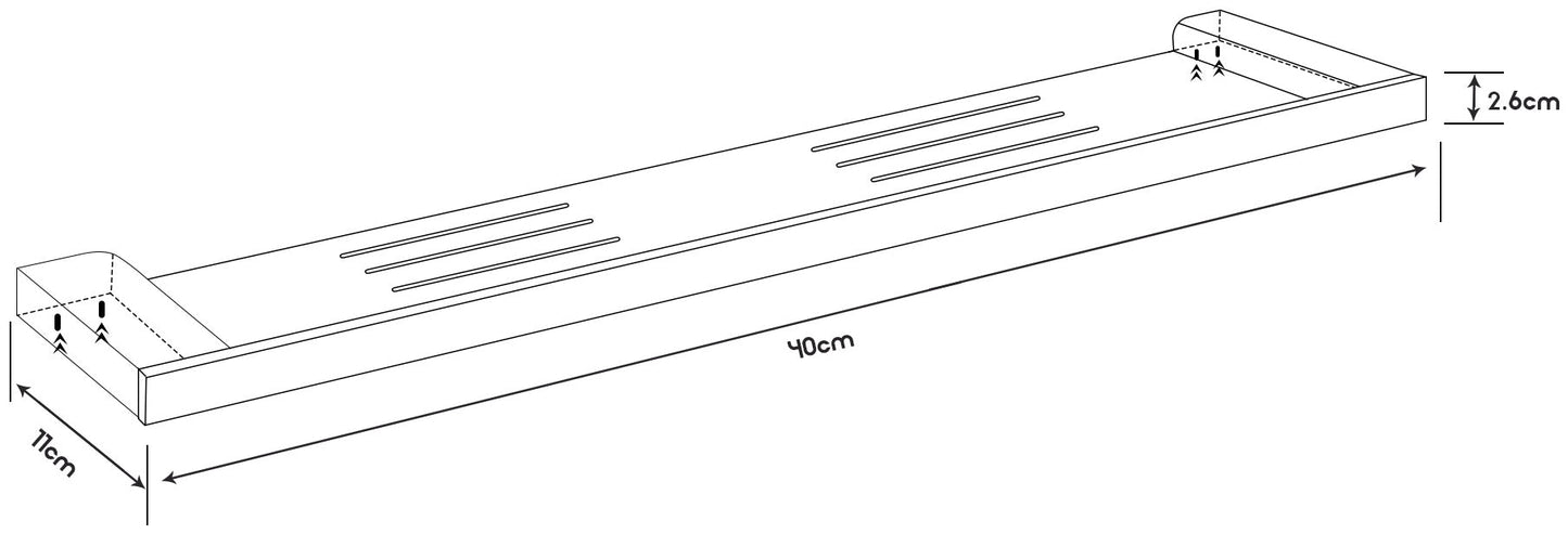 CODE PURE 400 METAL SHOWER SHELF RANGE WHOLESALE