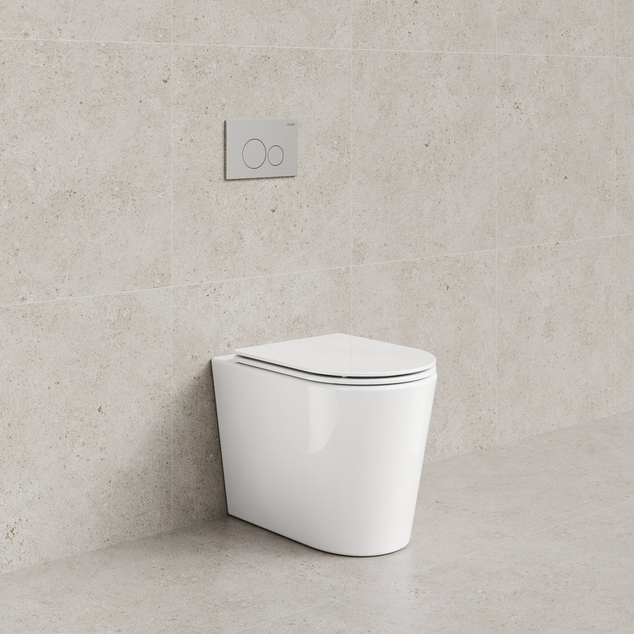 CODE PURE TYPHOON INWALL TOILET SUITE | CHROME BUTTON