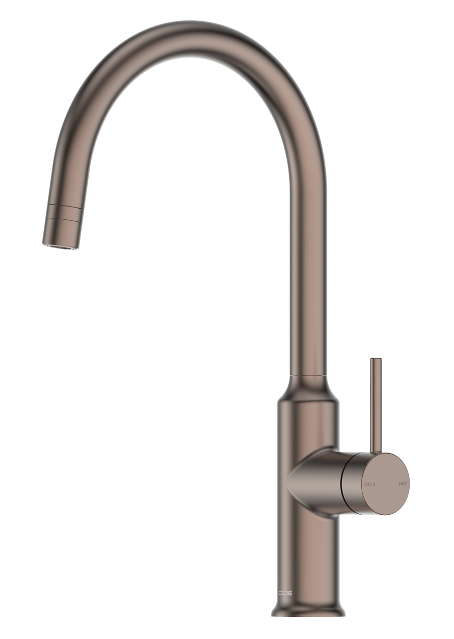 CODE NATURE GOOSENECK KITCHEN SINK MIXER