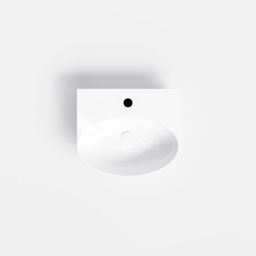CODE PURE ELLIPSE CERAMIC BASIN 460MM