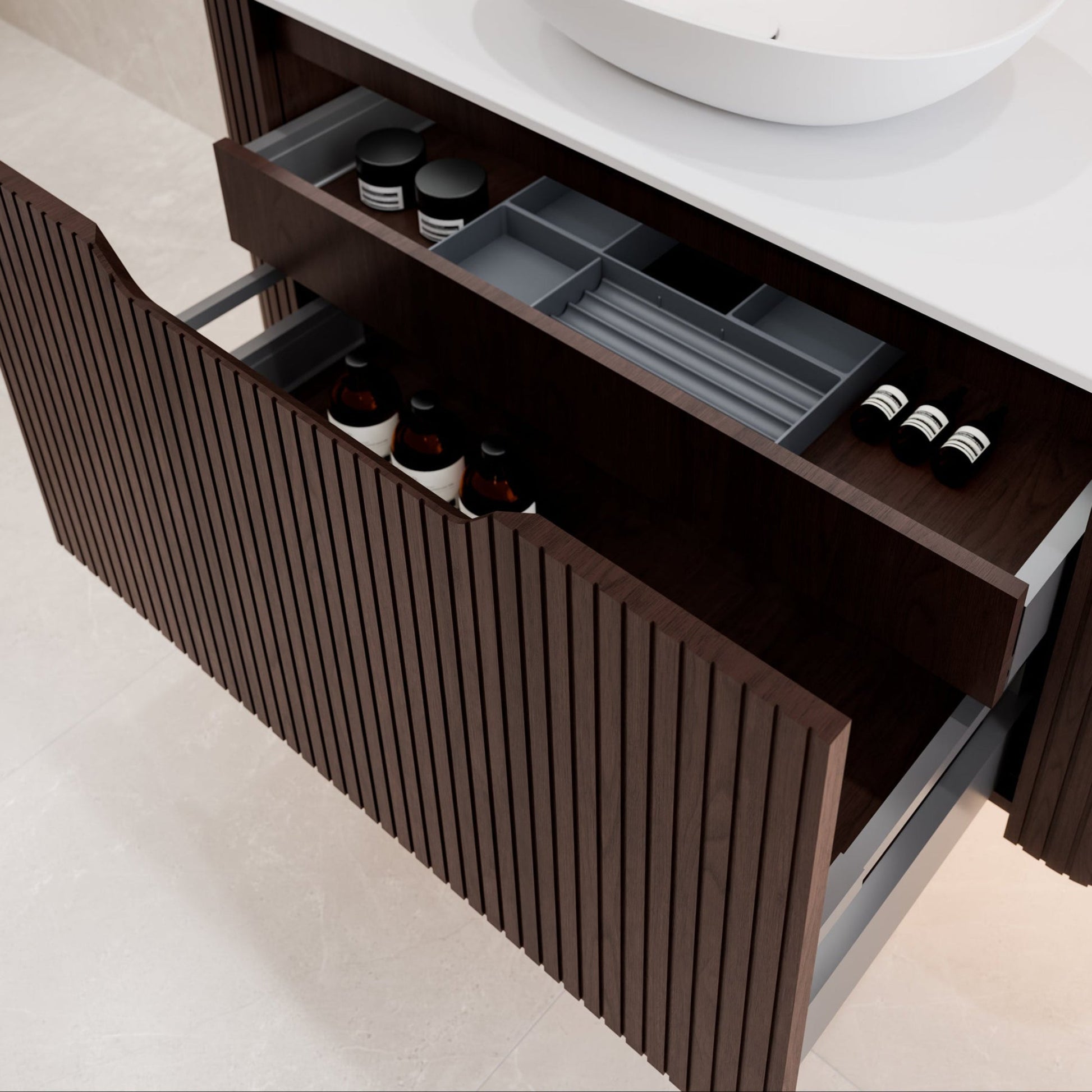 ARIA 1800 WALL HUNG VANITY | INSET BASIN