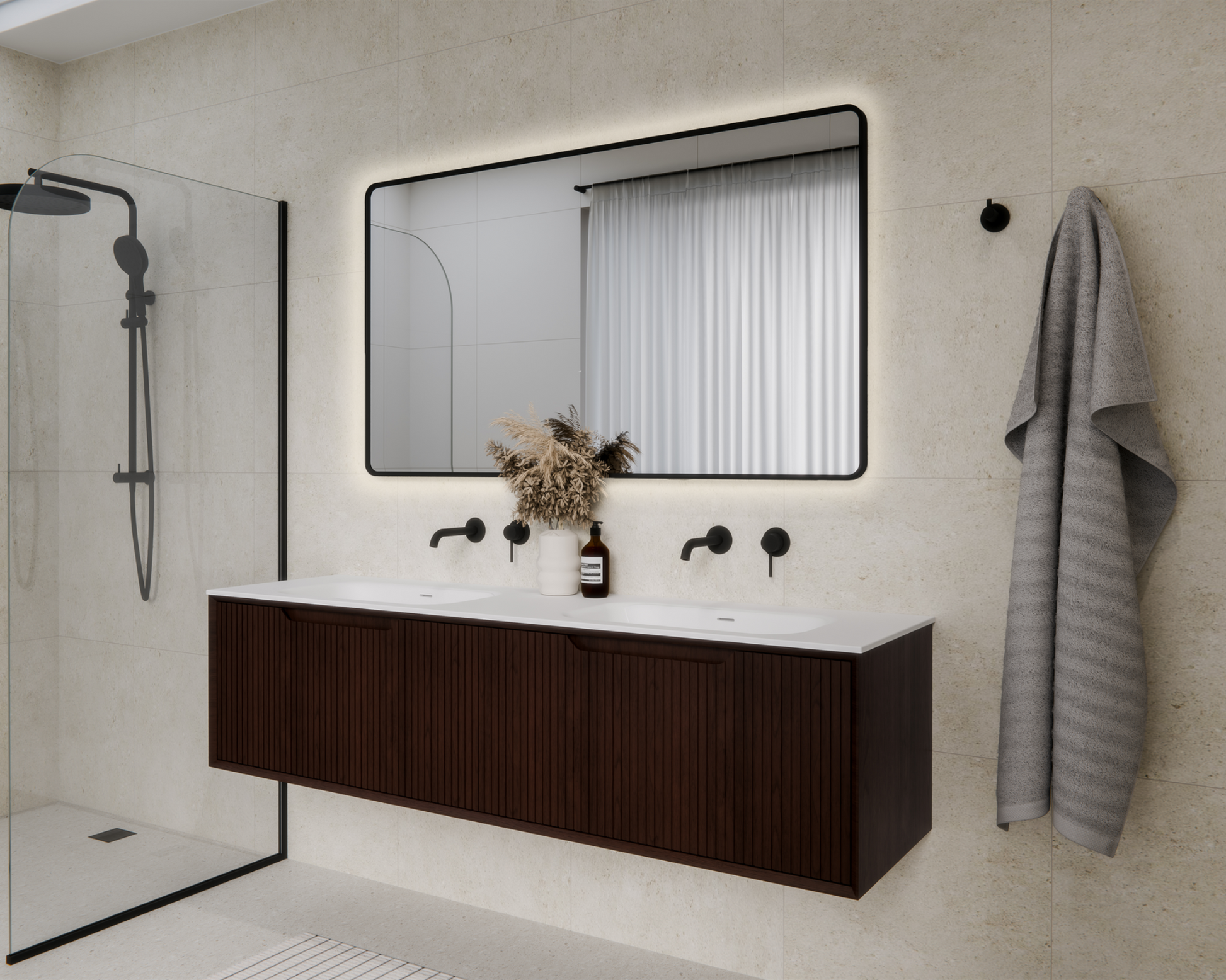 ARIA 1800 WALL HUNG VANITY | INSET BASIN