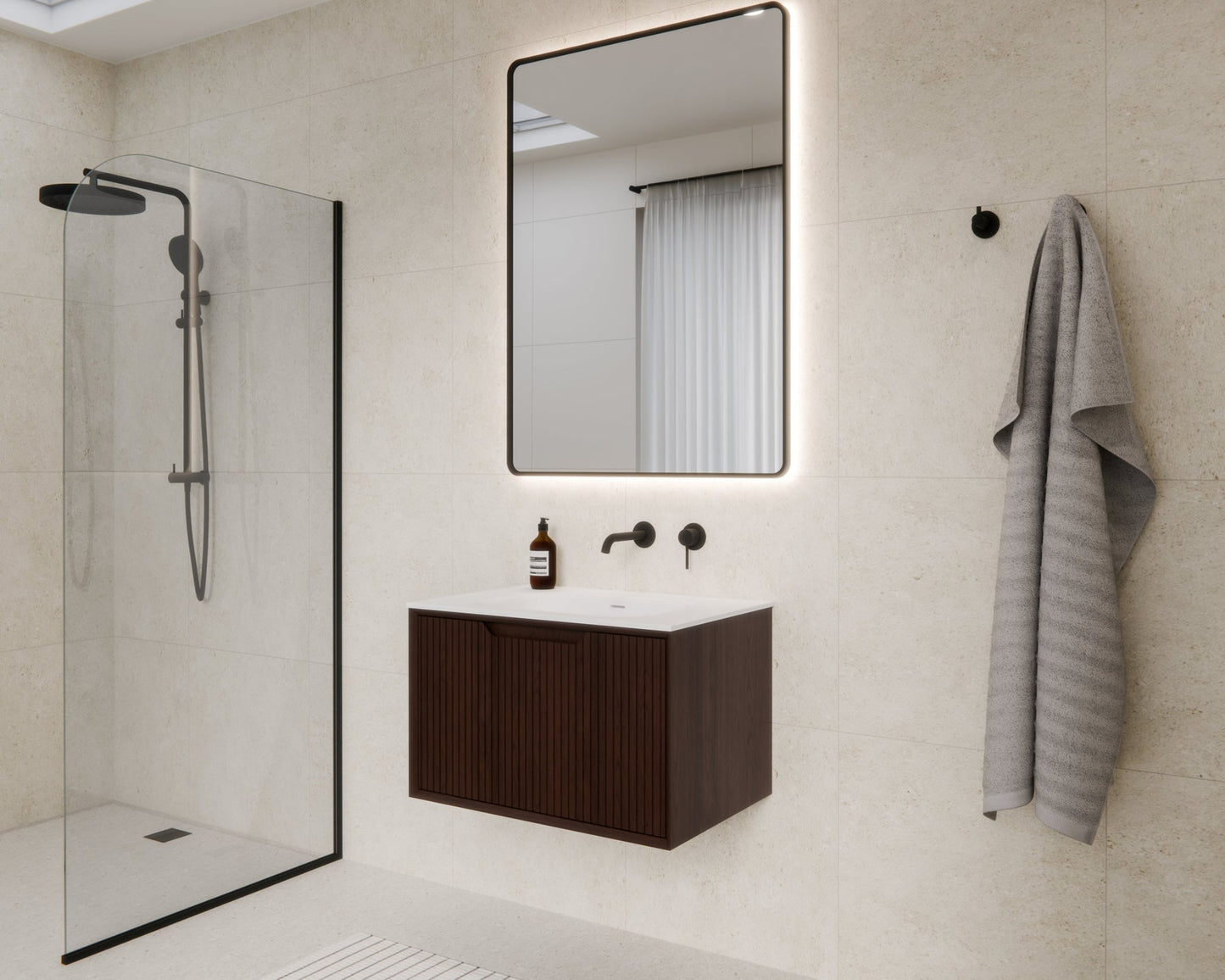 ARIA 750 WALL HUNG VANITY | INSET BASIN