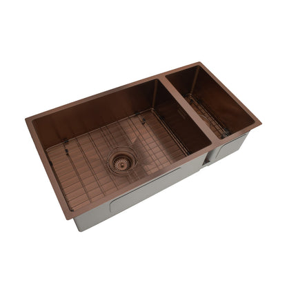 CODE ASPEN 550 DOUBLE BOWL PVD 304 STAINLESS STEEL SINKS
