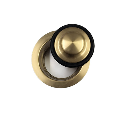 SINK FLANGE AND PLUG SET BRUSHED BRASS
