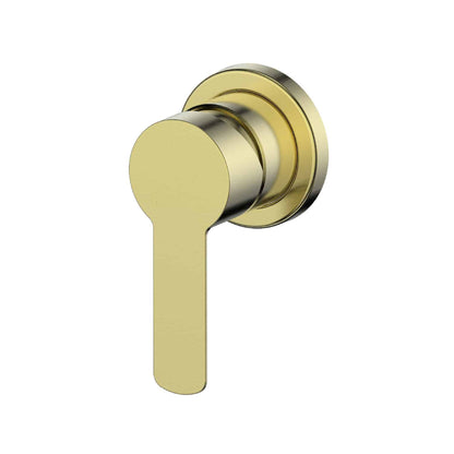 ASTRO II SHOWER MIXER WITH MINI PLATE BRUSHED BRASS LF2524906