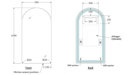 CODE EURO ARCH 550 LED MIRROR