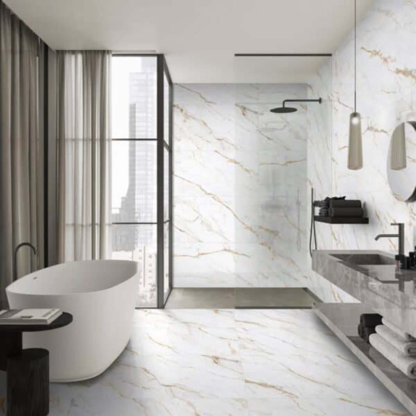 BIANCO GOLD MATT INTERNAL TILES 600×1200